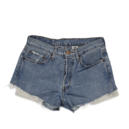 Levi's Vintage Cut Off Denim Shorts Mid Blue W32 Cotton