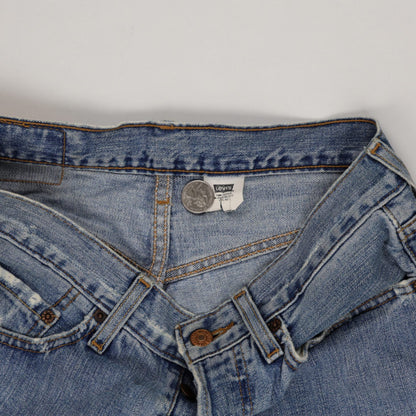 Levi's Vintage Cut Off Denim Shorts Mid Blue W32 Cotton