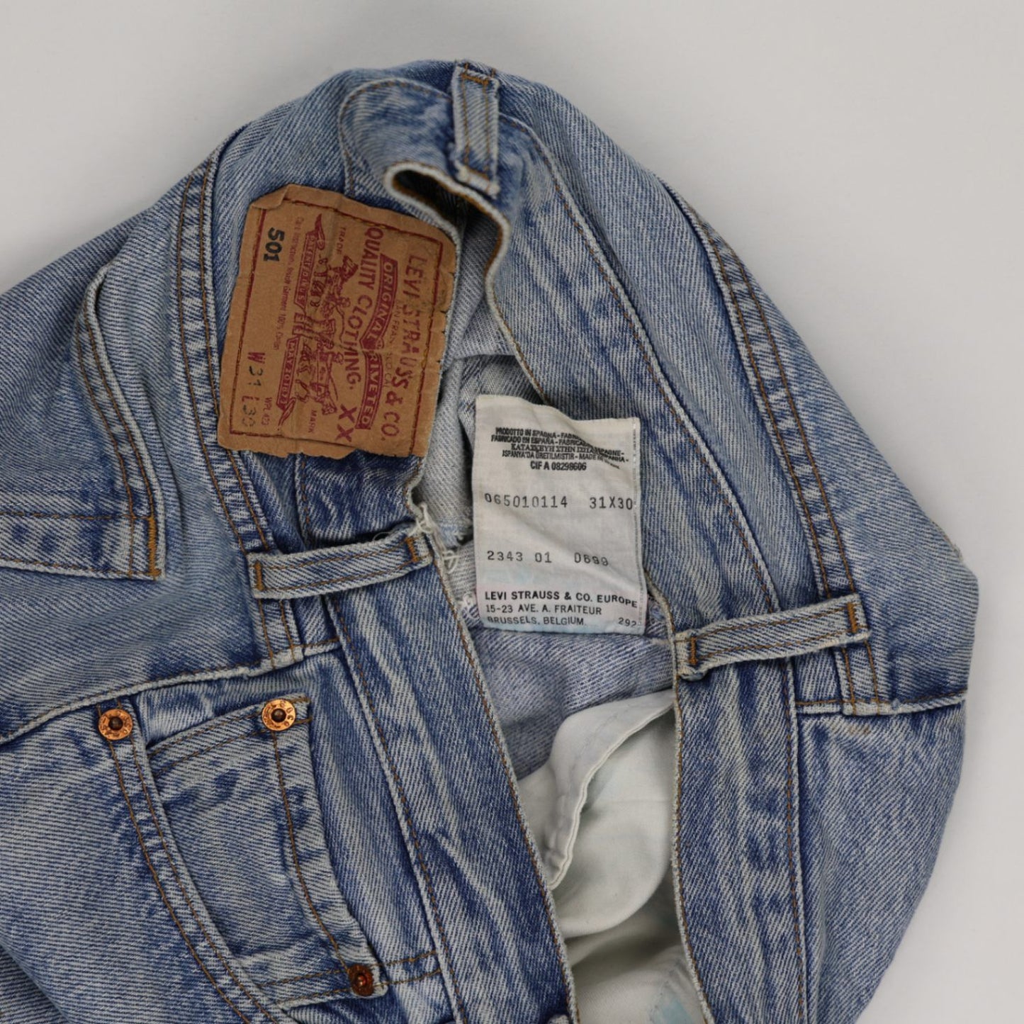 Levi's 501 Cut-Off Denim Shorts Women Blue W29 Vintage Very Good Condition