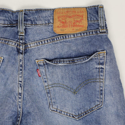 Levi's 511 Slim Fit Men's Blue Denim Shorts W30 Cotton