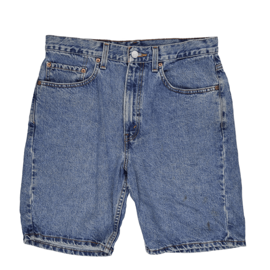 Levi's 505 Regular Fit Vintage Denim Shorts Blue Size 33 Cotton Denim