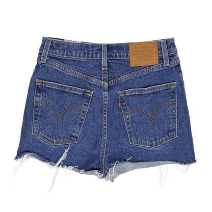 Levi's Womens Blue Distressed Cutoff Shorts Size 27 100 Cotton