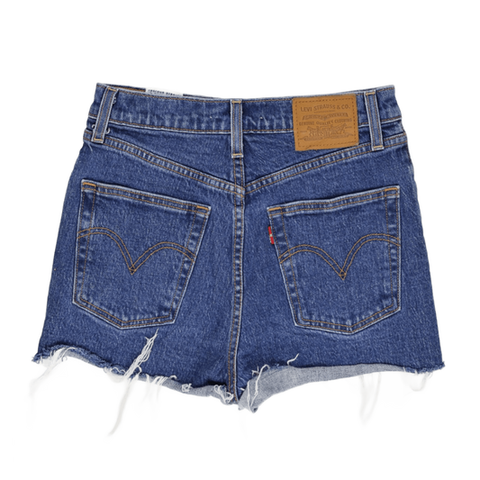 Levi's Womens Blue Distressed Cutoff Shorts Size 27 100 Cotton