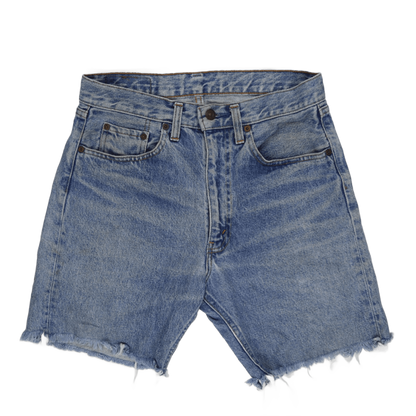 Levi's 501 Vintage Cut-Off Denim Shorts Light Blue W34 Cotton
