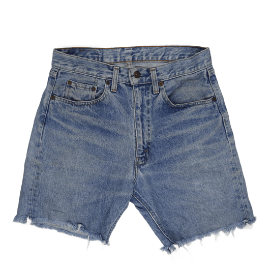 Levi's 501 Vintage Cut-Off Denim Shorts Light Blue W34 Cotton