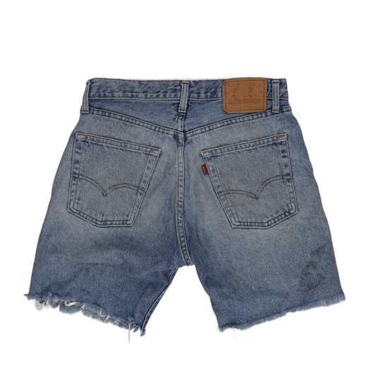 Levi's 501 Vintage Cut-Off Denim Shorts Light Blue W34 Cotton