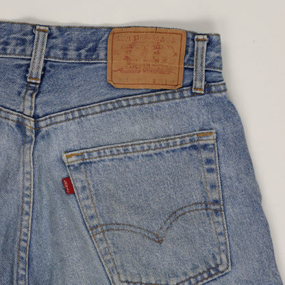 Levi's 501 Vintage Cut-Off Denim Shorts Light Blue W34 Cotton