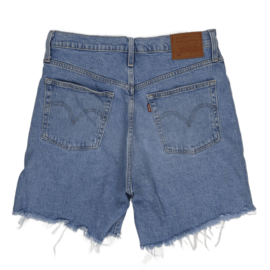 Levi's 501 Distressed Denim Shorts Blue Size 32 Women's 3 Inch Inseam