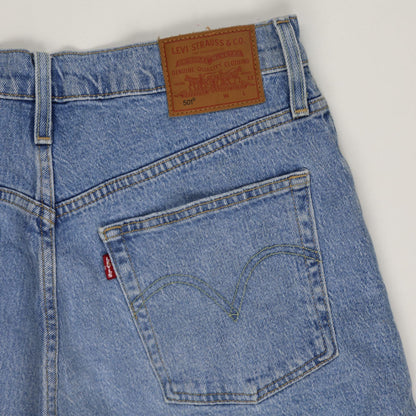 Levi's 501 Distressed Denim Shorts Blue Size 32 Women's 3 Inch Inseam