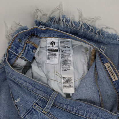 Levi's 501 Distressed Denim Shorts Blue Size 32 Women's 3 Inch Inseam