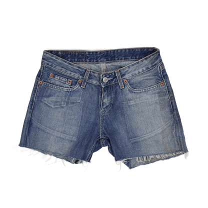 Levi's 545 High Waisted Denim Shorts Blue W28 Cotton Vintage Very Good