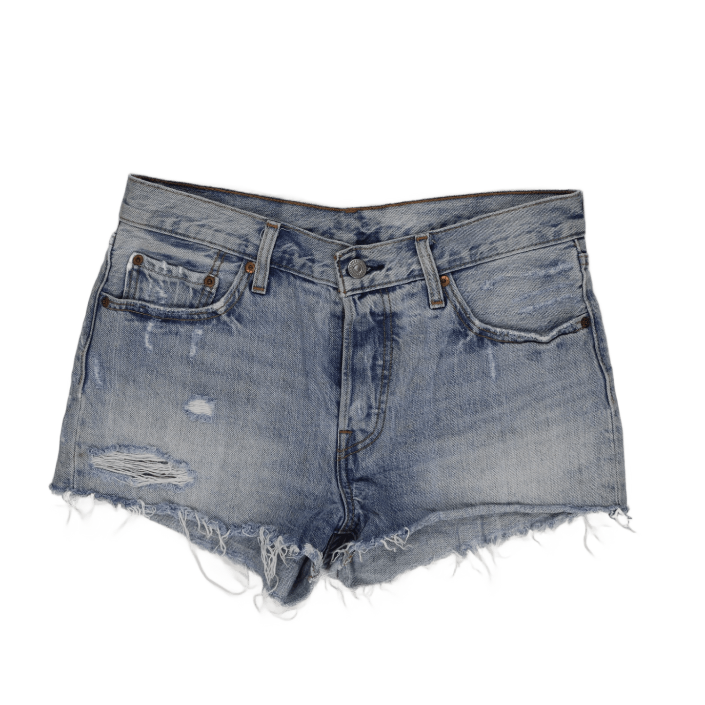 Levi's 501 Vintage Light Blue Denim Shorts W30 100% Cotton
