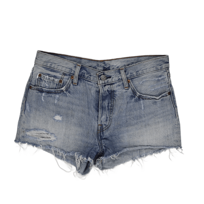 Levi's 501 Vintage Light Blue Denim Shorts W30 100% Cotton