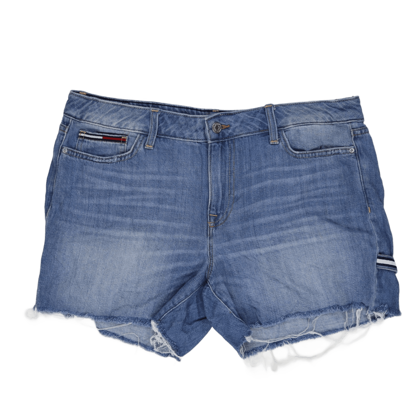 Tommy Hilfiger Women's Blue Casual Shorts 14 UK 33 in Waist 6 in Inseam Cotton