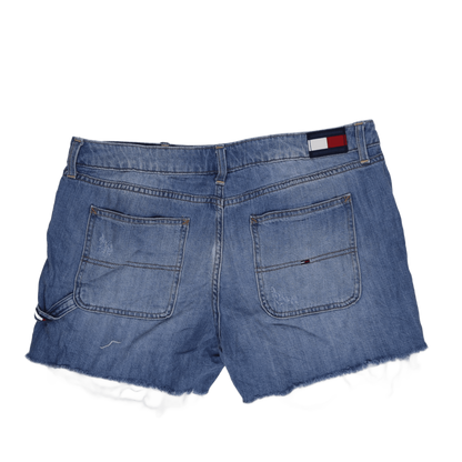 Tommy Hilfiger Women's Blue Casual Shorts 14 UK 33 in Waist 6 in Inseam Cotton
