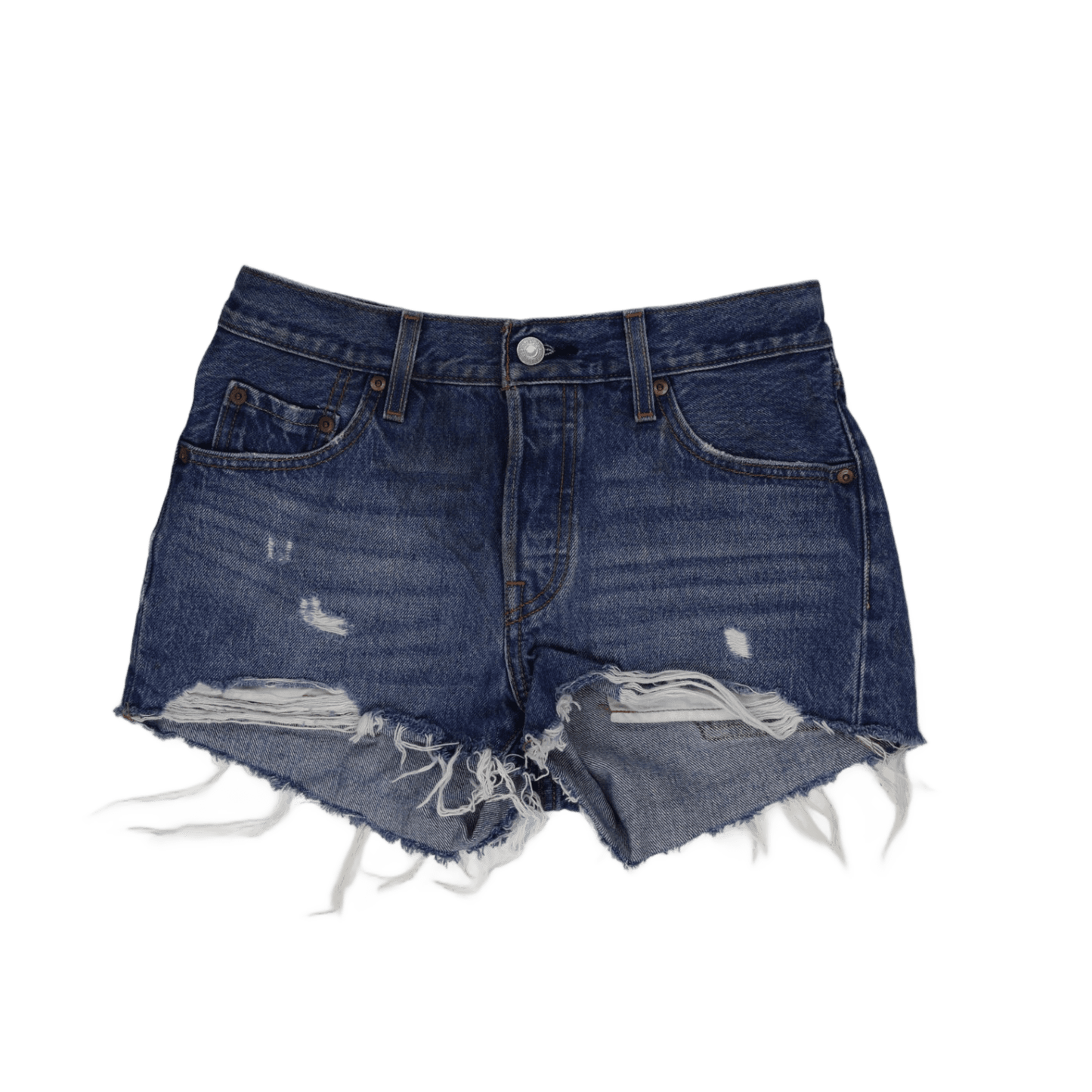 Levi's 501 Vintage High Waist Denim Shorts Women's Blue W31 Cotton