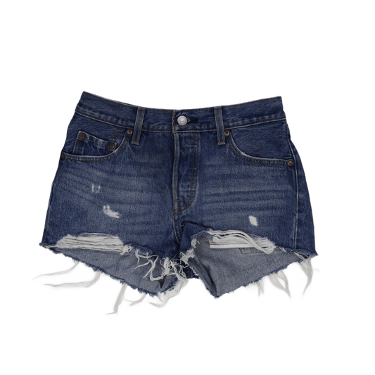 Levi's 501 Vintage High Waist Denim Shorts Women's Blue W31 Cotton