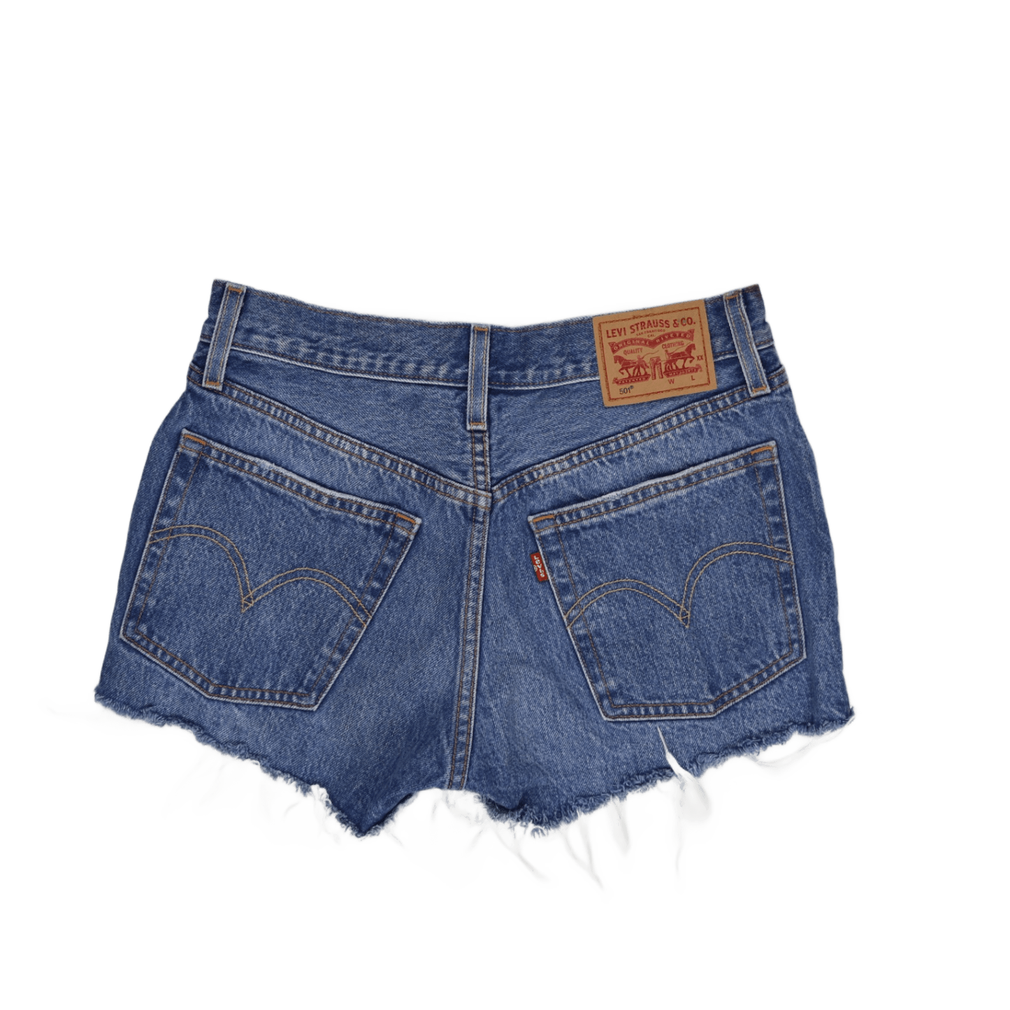 Levi's 501 Vintage High Waist Denim Shorts Women's Blue W31 Cotton
