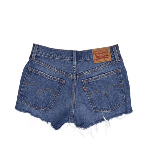 Levi's 501 Vintage High Waist Denim Shorts Women's Blue W31 Cotton