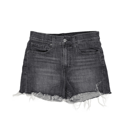 Levi's Vintage Black Denim Shorts W27 UK 10 100% Cotton Frayed Hem