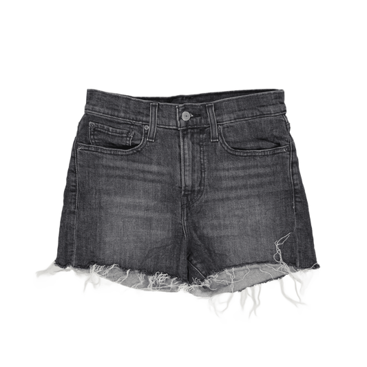 Levi's Vintage Black Denim Shorts W27 UK 10 100% Cotton Frayed Hem