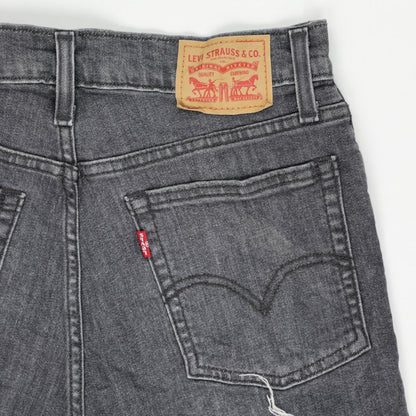 Levi's Vintage Black Denim Shorts W27 UK 10 100% Cotton Frayed Hem