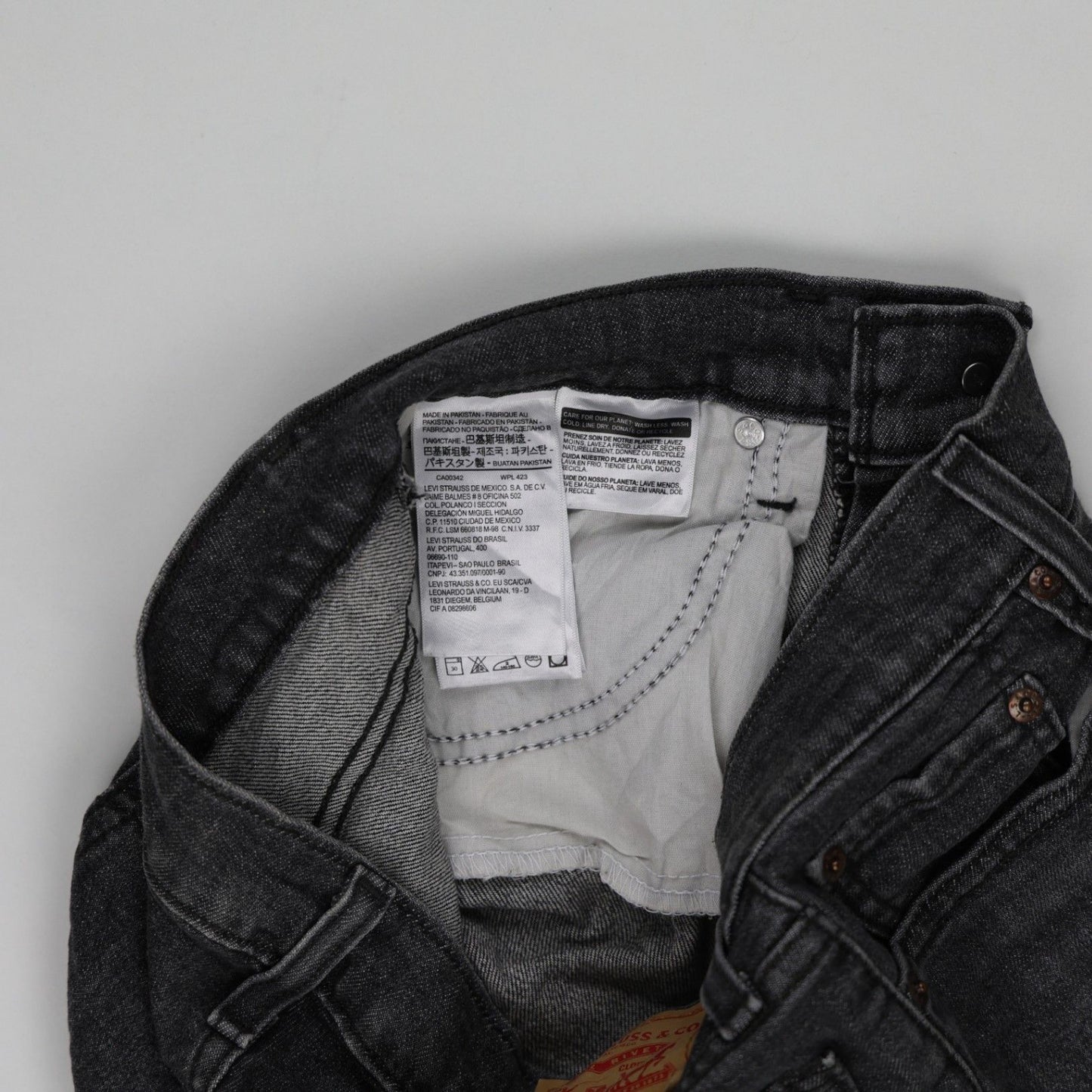 Levi's Vintage Black Denim Shorts W27 UK 10 100% Cotton Frayed Hem