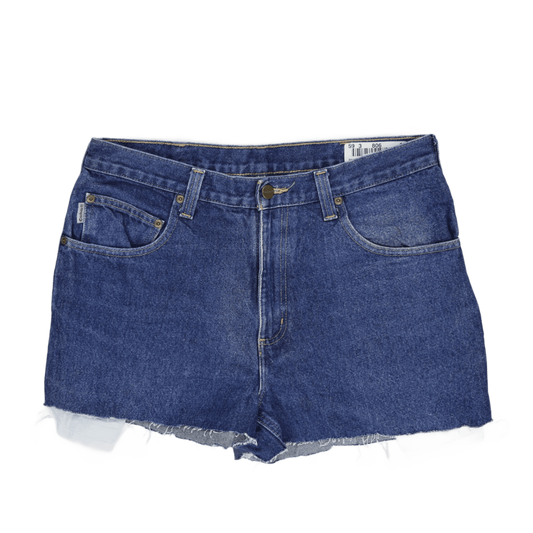 Carhartt Vintage Blue Denim Shorts 38 Inches 100 Percent Cotton Relaxed Fit