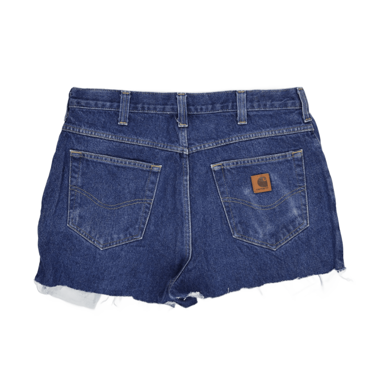 Carhartt Vintage Blue Denim Shorts 38 Inches 100 Percent Cotton Relaxed Fit