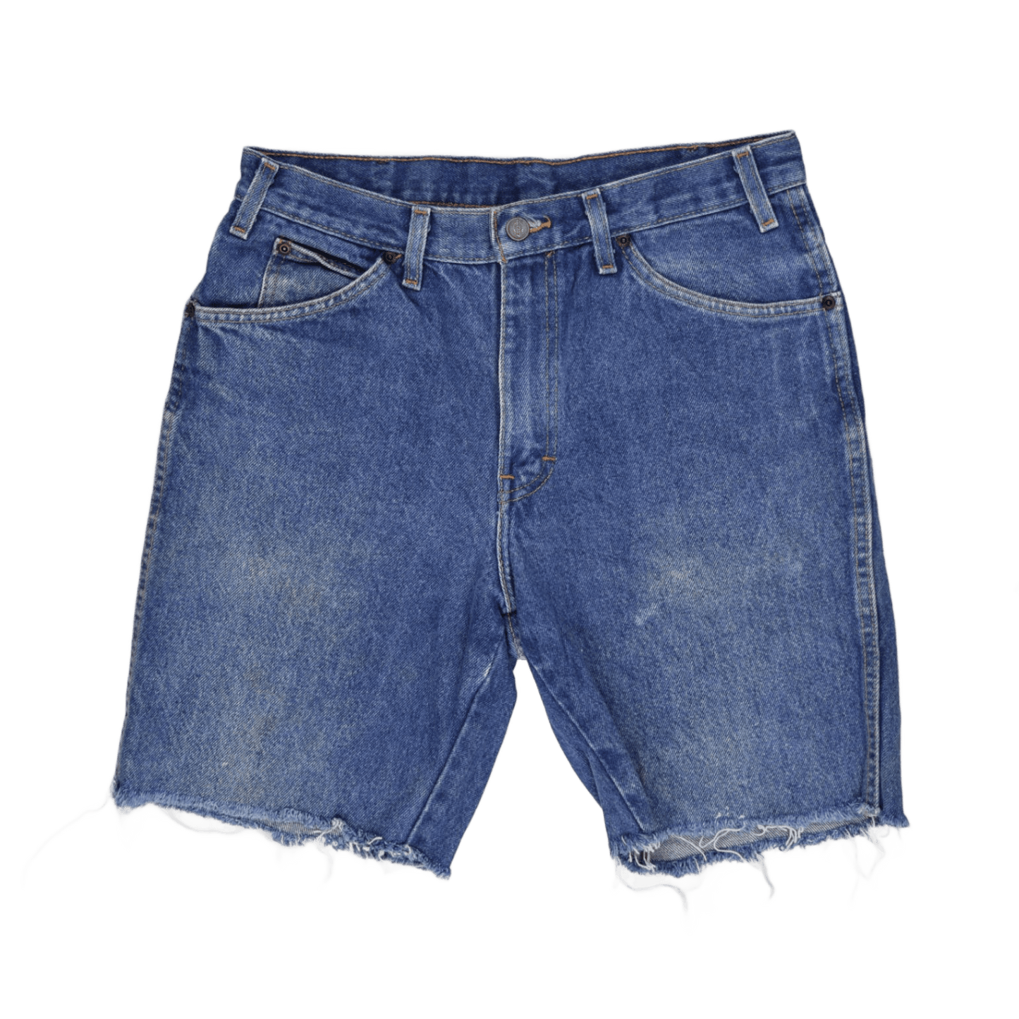 Dickies Blue Denim Cut-Off Shorts W32 Unisex Vintage Used Good Condition