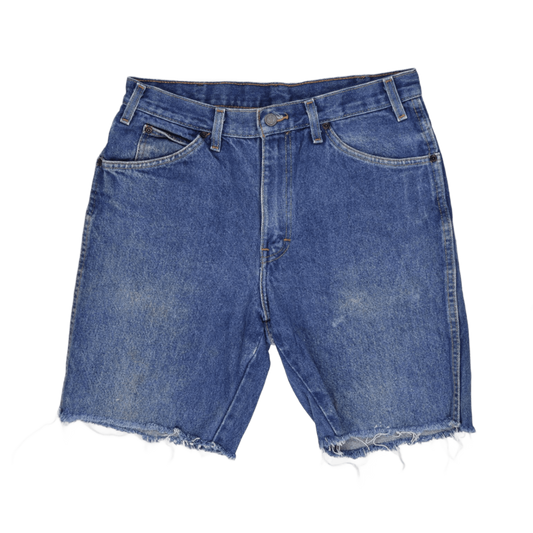 Dickies Blue Denim Cut-Off Shorts W32 Unisex Vintage Used Good Condition