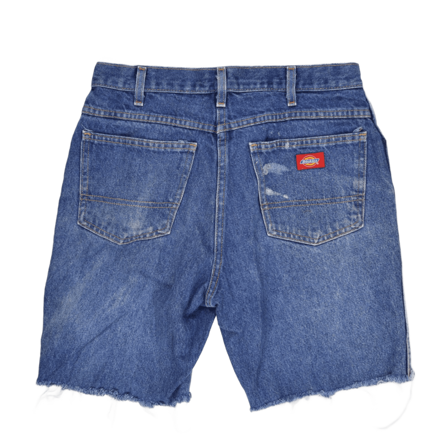 Dickies Blue Denim Cut-Off Shorts W32 Unisex Vintage Used Good Condition