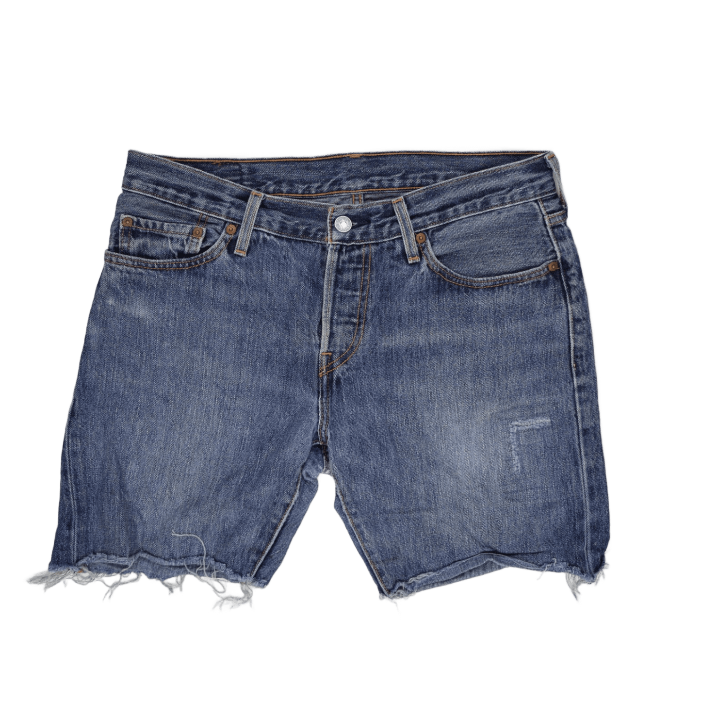 Levi's 501 CT Blue Distressed Cut-Off Denim Shorts W34 L32 Cotton Vintage