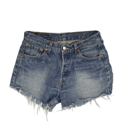 Levi's 501 Vintage Blue Cut Off Denim Shorts Women's Size 29 Cotton