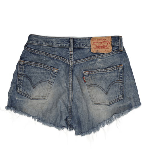 Levi's 501 Vintage Blue Cut Off Denim Shorts Women's Size 29 Cotton