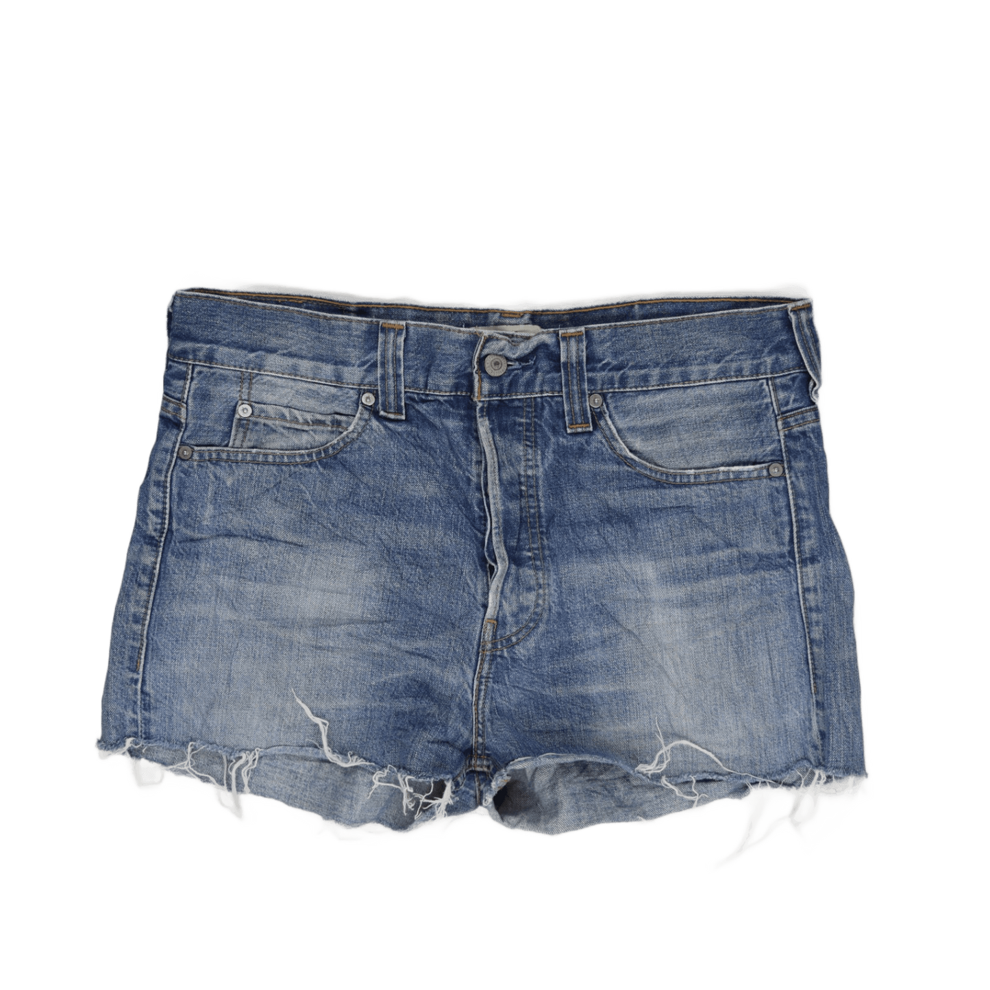 Levi's 532 Vintage Blue Denim Shorts W32 100 Cotton High Waist