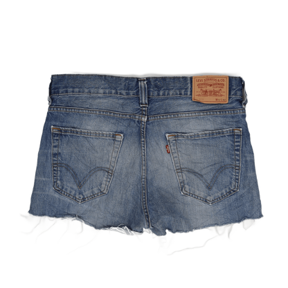 Levi's 532 Vintage Blue Denim Shorts W32 100 Cotton High Waist