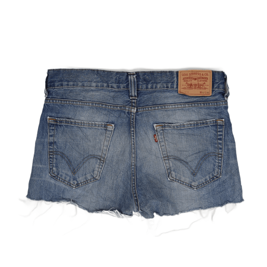 Levi's 532 Vintage Blue Denim Shorts W32 100 Cotton High Waist