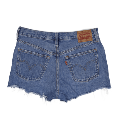 Levi's High Waisted Vintage Blue Denim Shorts W30 Cotton 7cm Inseam
