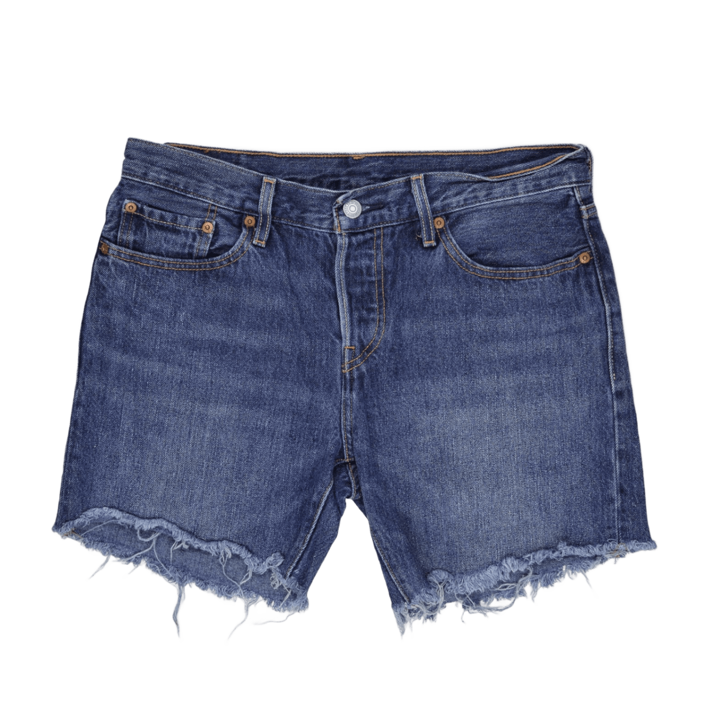 Levi's 501 CT Vintage Blue Cut Off Denim Shorts W34 Cotton