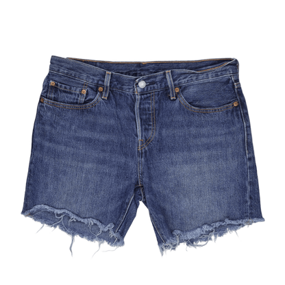 Levi's 501 CT Vintage Blue Cut Off Denim Shorts W34 Cotton