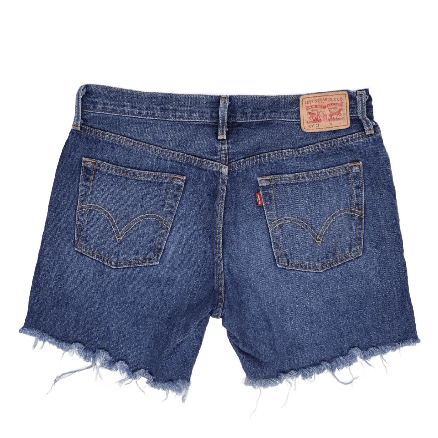 Levi's 501 CT Vintage Blue Cut Off Denim Shorts W34 Cotton