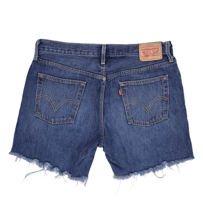 Levi's 501 CT Vintage Blue Cut Off Denim Shorts W34 Cotton