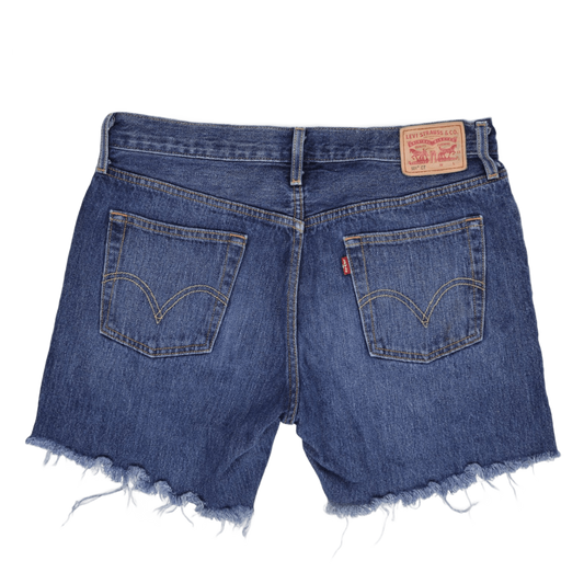 Levi's 501 CT Vintage Blue Cut Off Denim Shorts W34 Cotton