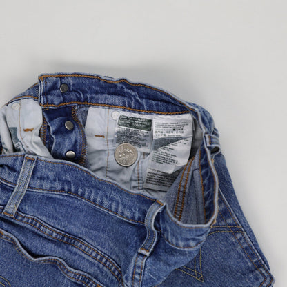 Levi's Vintage 501 High Waisted Denim Shorts Blue W27 Cotton Denim