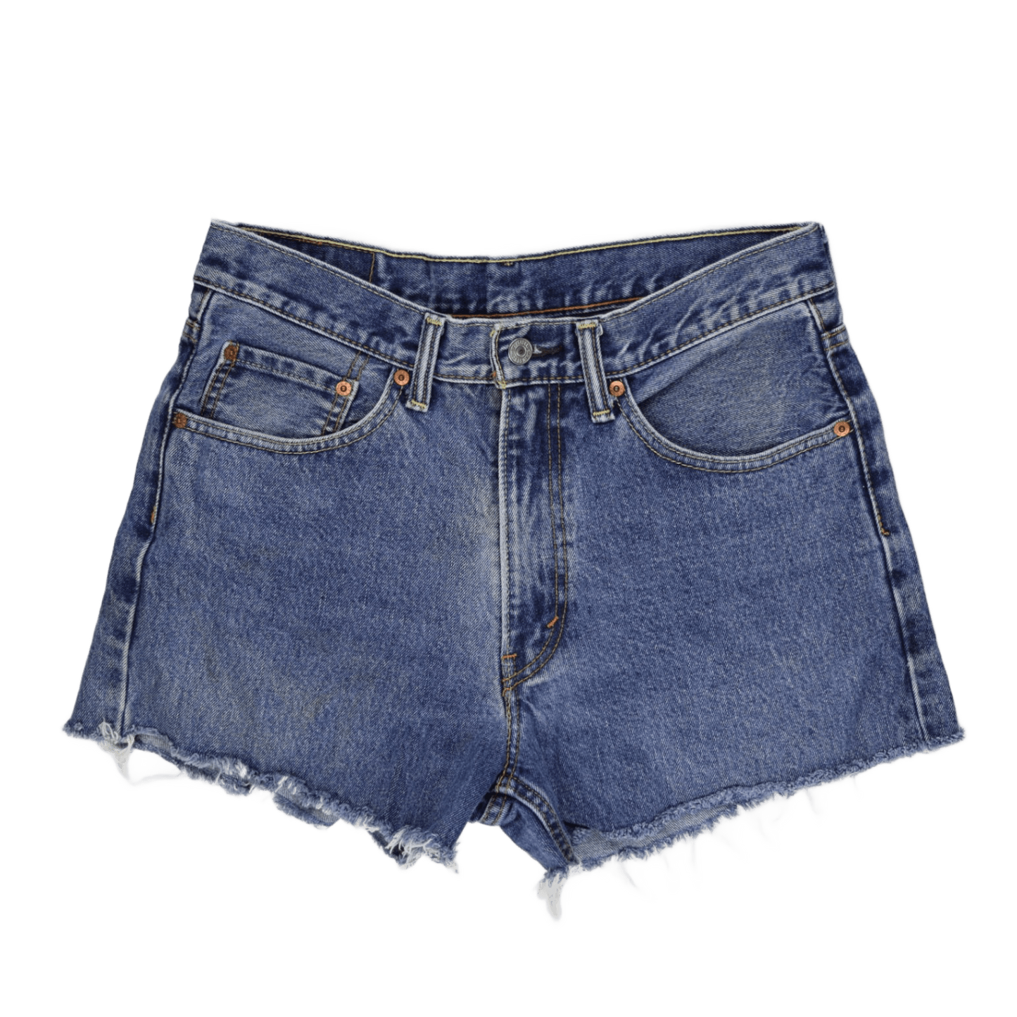 Levi's 550 Vintage Blue Denim Shorts W32 32 Inch Waist 100 Cotton Used Excellent Condition