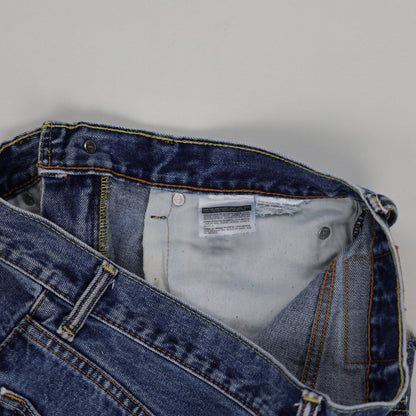Levi's 550 Vintage Blue Denim Shorts W32 32 Inch Waist 100 Cotton Used Excellent Condition
