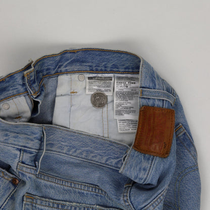 Vintage Levi's 501 Denim Shorts | Distressed Blue Wash | Women's Cut-offs | Upcycled Denim