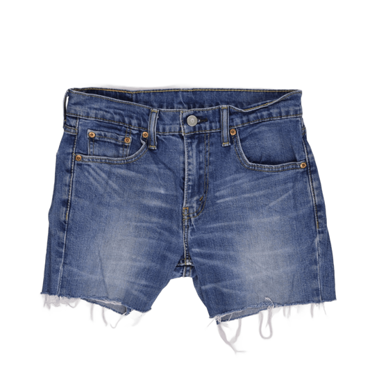 Levi's 511 Blue Denim Cut-Off Shorts W30 High-Quality Distressed Men’s Summer Casual