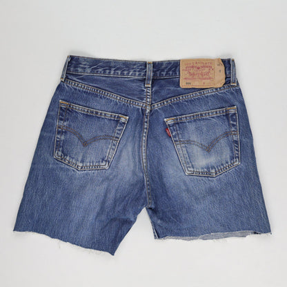 Levi’s 501 Vintage Cut-Off Denim Shorts Blue W30 L34 Authentic Distressed